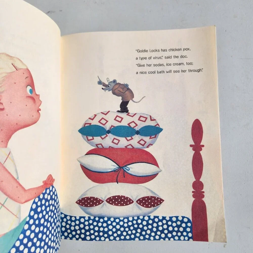 Vintage Book Paperback Book Bundle Goldie Locks Has Chicken Pox Bootsie Barker